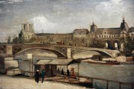 Pont du Carrousel avec le Louvre (Vincent van Gogh) - Muzeo.com