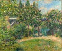 Pont du chemin de fer à Chatou (Auguste Renoir) - Muzeo.com