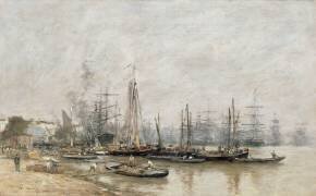 Port de Bordeaux (Eugène Boudin) - Muzeo.com