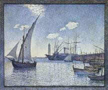 Port de Cette (Theo van Rysselberghe) - Muzeo.com