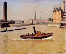 Port de Hambourg (Albert Marquet) - Muzeo.com