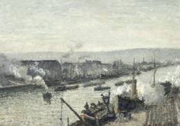 Port de Rouen, Saint Sever (Camille Pissarro) - Muzeo.com