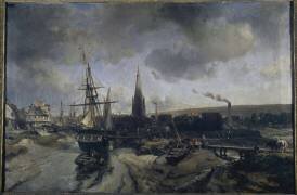 Port d'Harfleur (Johan Barthold Jongkind) - Muzeo.com