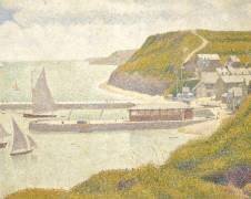 Port en Bessin, avant-port, marée haute (Calvados) (Georges Seurat) - Muzeo.com