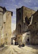 Porte San Niccolo à Florence (Odoardo Borrani) - Muzeo.com
