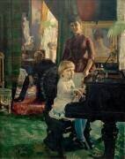 Portrait de famille du mathématicien E.R. Neovius (Akseli Gallen-Kallela) - Muzeo.com