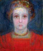 Portrait de fille en rouge (Piet Mondrian) - Muzeo.com