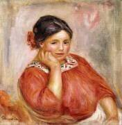 Portrait de Gabrielle dans une blouse rouge (Auguste Renoir) - Muzeo.com