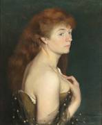 Portrait de jeune femme rousse (Charles Maurin) - Muzeo.com