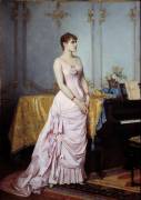 Portrait de la Chanteuse Rose Caron (Auguste Toulmouche) - Muzeo.com