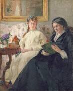 Portrait de la Mère et de la Soeur de l'Artiste (Berthe Morisot) - Muzeo.com