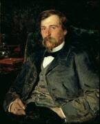 Portrait de l'artiste Illarion Mikhailovich Pryanishikov (Vladimir Egorovic Makovsky) - Muzeo.com