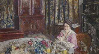 Portrait de madame Henri Vaquez, femme du cardiologue (Edouard Vuillard) - Muzeo.com