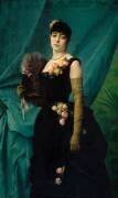 Portrait de madame Lambinet, née Nathalie Sinclair (Gustave Boulanger) - Muzeo.com