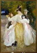 Portrait de Madame Mante et de ses enfants (Albert Besnard) - Muzeo.com