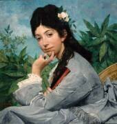 Portrait de mademoiselle Stéphanie Brousset (Jules Elie Delaunay) - Muzeo.com