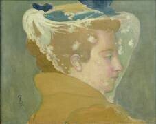 Portrait de Marthe au voile blanc (Maurice Denis) - Muzeo.com