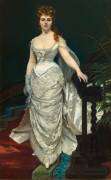 Portrait de Mlle X, Marquise d'Anforti (Carolus-Duran) - Muzeo.com