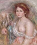 Portrait de modèle en buste (Auguste Renoir) - Muzeo.com