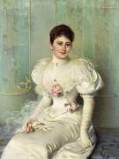 Portrait d'une femme (Vittorio Matteo Corcos) - Muzeo.com