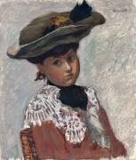 Portrait d'une jeune femme ou Le chapeau (Pierre Bonnard) - Muzeo.com