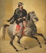 Portrait équestre de Victor Emmanuel II d'Italie (Angelo Inganni) - Muzeo.com