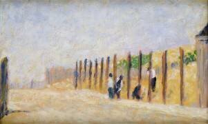 Pousser dans les poteaux (Georges Seurat) - Muzeo.com