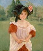 Printemps : Margot debout dans un Jardin (Mary Cassatt) - Muzeo.com