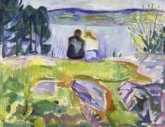 Printemps (amants prés du rivage) (Edvard Munch) - Muzeo.com