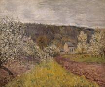 Printemps pluvieux aux environs de Paris (Alfred Sisley) - Muzeo.com