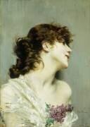Profil d'une jeune femme (Giovanni Boldini) - Muzeo.com
