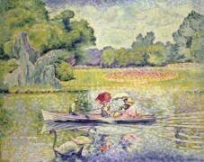 Promenade dans le bois de Boulogne (Henri-Edmond Cross) - Muzeo.com