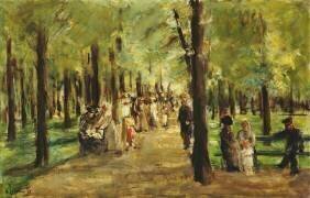 Promeneurs dans le Tiergarten (Max Liebermann) - Muzeo.com