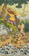 Quadriptyque : la légende de l'Ermite ou la Tentation de saint Antoine (Paul-Elie Ranson) - Muzeo.com