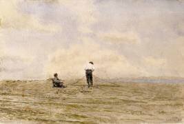 Réparation du filet de pêche (Thomas Eakins) - Muzeo.com