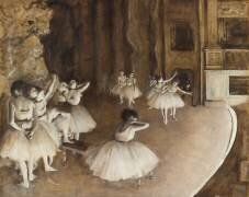 Répétition d'un ballet sur la scène (Edgar Degas) - Muzeo.com