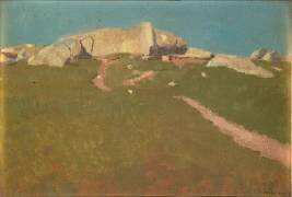 Rochers en Bretagne (Odilon Redon) - Muzeo.com