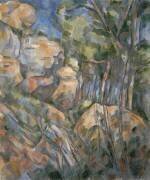 Rochers près des grottes au-dessus de Château-Noir (Paul Cézanne) - Muzeo.com
