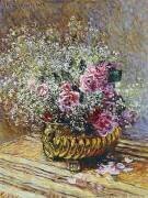 Roses dans un vase en cuivre (Claude Monet) - Muzeo.com