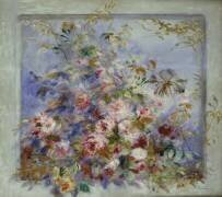 Roses dans une fenêtre (Auguste Renoir) - Muzeo.com