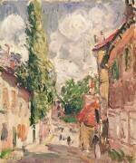 Route dans un village (Alfred Sisley) - Muzeo.com