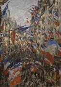 Rue Saint-Denis, fête du 30 juin 1878 (Claude Monet) - Muzeo.com