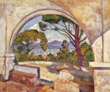 Saint-Tropez, Vue de la Chapelle St (Theo van Rysselberghe) - Muzeo.com