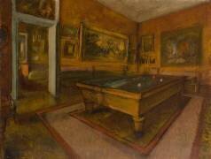 Salle de billard au Ménil-Hubert (Edgar Degas) - Muzeo.com