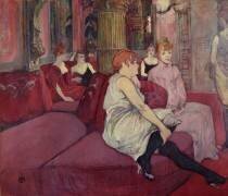 Salon de la rue des Moulins (Henri de Toulouse-Lautrec) - Muzeo.com