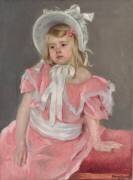 Sara assise, se tenant sur sa Main Gauche (Mary Cassatt) - Muzeo.com