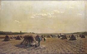 Scène de récolte (Adrien Louis Demont) - Muzeo.com