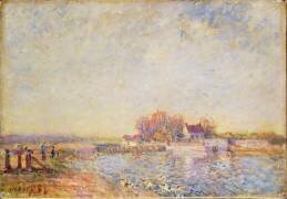 Scène de rivière avec canards (Alfred Sisley) - Muzeo.com