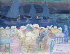 Soirée à l'extérieur (Pierre Bonnard) - Muzeo.com