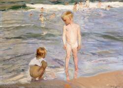 Soleil de l'après-midi (Joaquin Sorolla y Bastida) - Muzeo.com